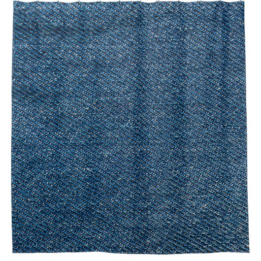 Blauer Denim Texture Nah-Up Shot Duschvorhang (Vorderseite)