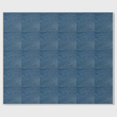 Blauer Denim Texture Nah-Up Shot Geschenkpapier (Flach)