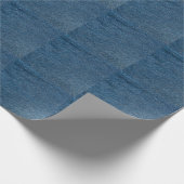 Blauer Denim Texture Nah-Up Shot Geschenkpapier (Ecke)