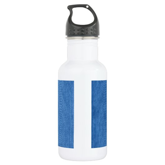 Blauer Denim Trinkflasche (Rückseite)