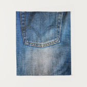 Blauer Denim Wandteppich (Vorderseite)