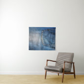 Blauer Denim Wandteppich (Beispiel (Horizontal))