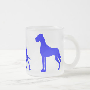 Blauer Deutsche Dogge Mattglastasse