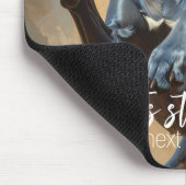 Blauer Deutsche Dogge Mousepad (Ecke)
