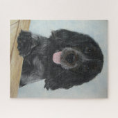 Blauer deutscher Spaniehund sehr niedlich Puzzle (Horizontal)