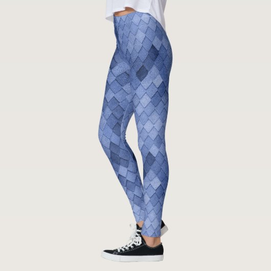 Blauer Diagonal Leggings (Links)
