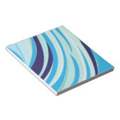 Blauer diagonaler Streifen Notizblock (angewinkelt)