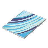 Blauer diagonaler Streifen Notizblock (Rotiert)