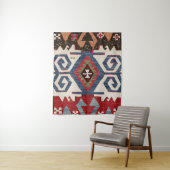 Blauer Diamant Arrow Konya Cowboy Sattel  Wandteppich (Beispiel)