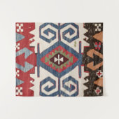 Blauer Diamant Arrow Konya Cowboy Sattel  Wandteppich (Vorderseite (Horizontal))