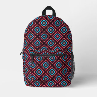Blauer Diamant Bedruckter Rucksack