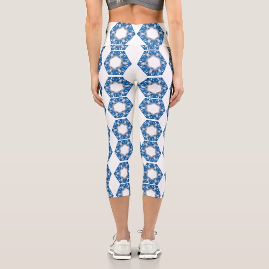 Blauer Diamant Capri Leggings (Rückseite)