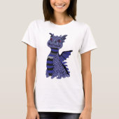 Blauer Diamant-Drache T-Shirt (Vorderseite)