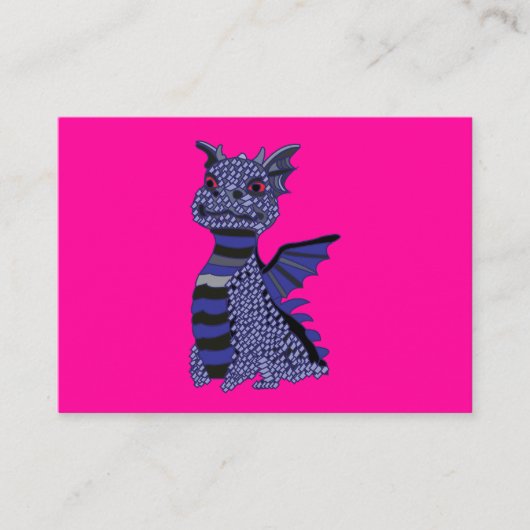 Blauer Diamant-Drache Visitenkarte (Vorderseite)
