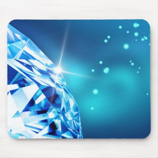 blauer Diamant Mousepad (Vorne)