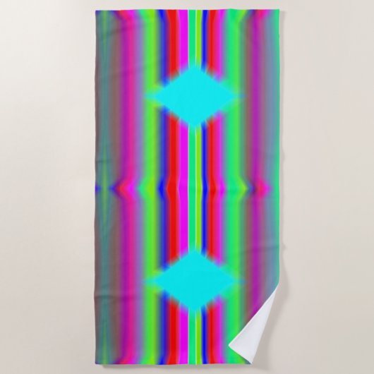 Blauer Diamant Strandtuch (Vorderseite)