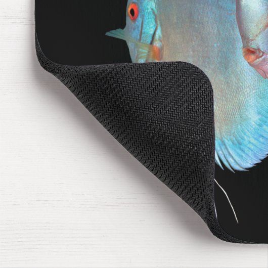 Blauer Diamantdiskusfisch ,No.01 Mousepad (Ecke)