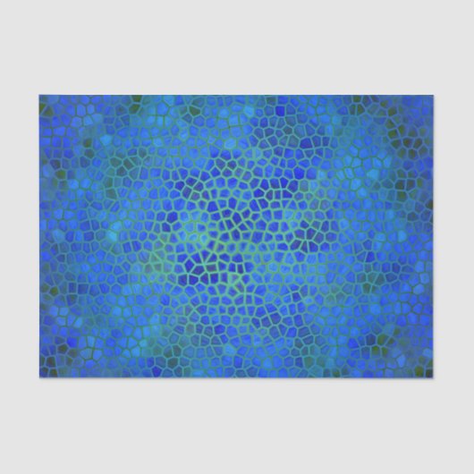 Blauer Dinosaurier-Gewebepapier Seidenpapier (Vorderseite)