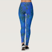 Blauer Dinosaurier verborgen Leggings (Rückseite)