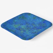 Blauer Dinosaurier verborgen Pappteller (Gewinkelt)