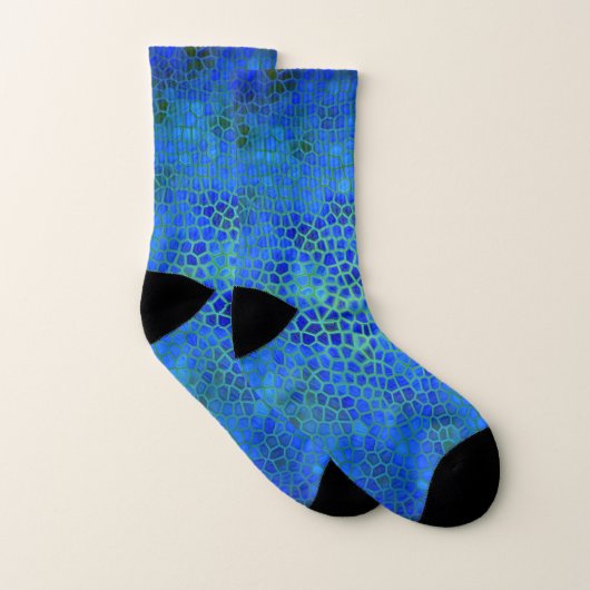 Blauer Dinosaurier verborgen Socken (Paar)
