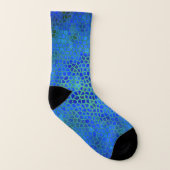 Blauer Dinosaurier verborgen Socken (Links - Innen)