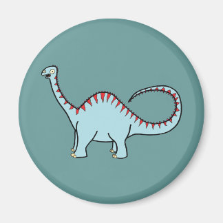 Blauer Diplodocus Magnet