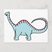 Blauer Diplodocus Postkarte (Vorderseite)