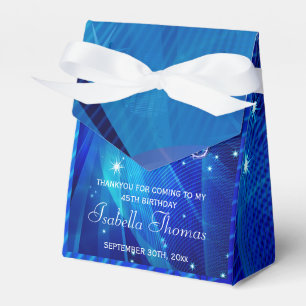 Blauer Disco-Ball-und Schein-Heels bevorzugt Geschenkschachtel