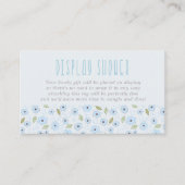 Blauer Ditsy-Blume für das Gedicht "Kein Wrap" anz Begleitkarte (Vorderseite)