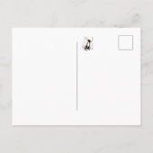 Blauer Dogge-Ankündigung  Postkarte (Rückseite)