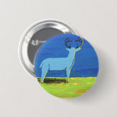 Blauer Dollar Button (Vorne & Hinten)