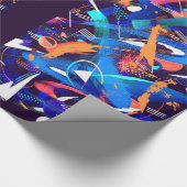 Blauer Donner Geschenkpapier (Ecke)