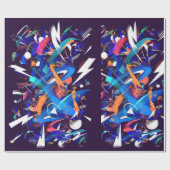 Blauer Donner Geschenkpapier (Flach)