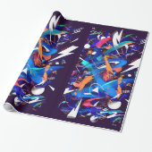 Blauer Donner Geschenkpapier (Ungerollt)