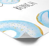 Blauer Donut dank Lochstück Poster (Ecke)
