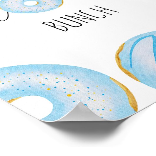 Blauer Donut dank Lochstück Poster (Ecke)