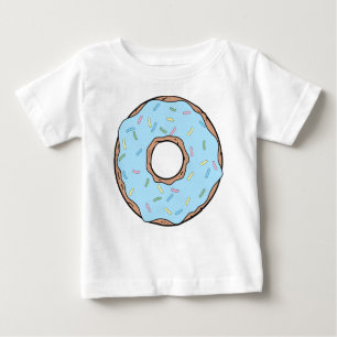 Blauer Donut, Doughnut, Eisen, Sprinklen, Zuckergu Baby T-shirt