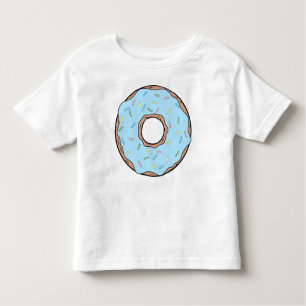 Blauer Donut, Doughnut, Eisen, Sprinklen, Zuckergu Kleinkind T-shirt