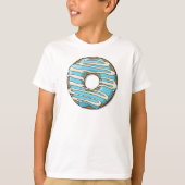 Blauer Donut, Doughnut, Icing, Zuckerguss, Glaze T-Shirt (Vorderseite)