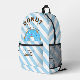 Blauer Donut-Rucksack Bedruckter Rucksack