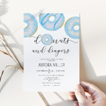 Blauer Donuts und Windelsprinkle