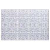 Blauer Doodle-Blume Stoff (Fat Quarter (45,7 x 55,9 cm))