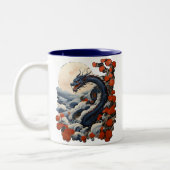 Blauer Drache 2024 Zweifarbige Tasse (Links)