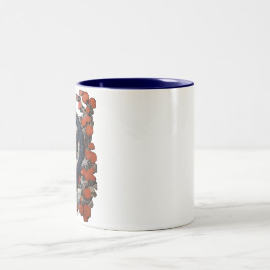 Blauer Drache 2024 Zweifarbige Tasse (Mittel)