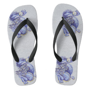 Blauer Drache Badesandalen