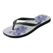 Blauer Drache Badesandalen (Schrägansicht)