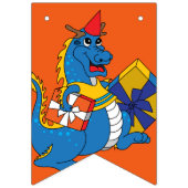 Blauer Drache Birthday Jagd Fahne Wimpelkette (Erste Fahne)