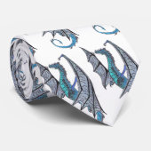 blauer Drache, blauer Drache, blauer Drache, Krawatte (Gerollt)