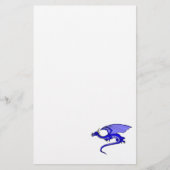 Blauer Drache Briefpapier (Vorderseite)